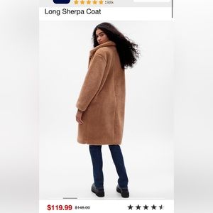 Gap Sherpa Coat Small